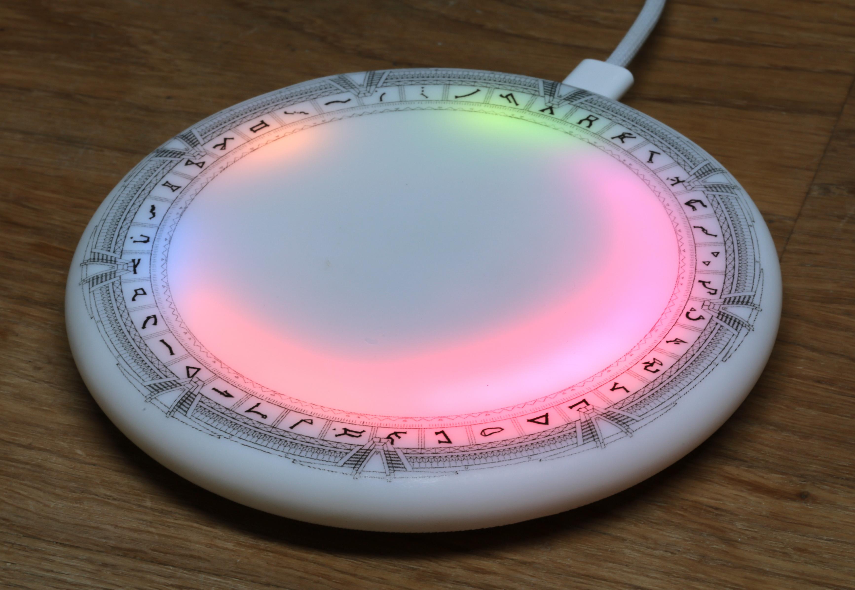 Stargate on a LED coaster